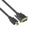 VCOM 1m 1.2m 1.5m 1.8m 3m 5m High Quality 24+1M 24K Gold Plated HDMI to DVI Cable for HDTV LCD Monitor
