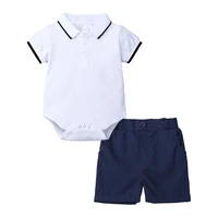 Summer Short Sleeve Baby Clothes Set Triangle Baby Polo Romper Causal Shorts& Pants Infant Suits Toddler Boy Clothing Sets
Summer Short Sleeve Baby Clothes Set Triangle Baby Polo Romper Causal Shorts& Pants Infant Suits Toddler Boy Clothing Sets