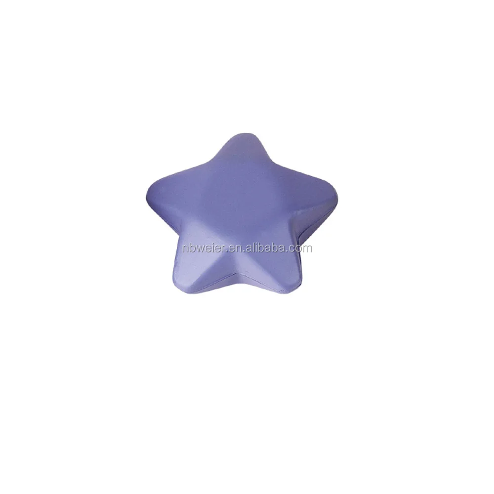 custom logo printing pu star shape stress ball soft toy