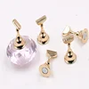 High Quality Wholesale Shining Color Crystal Alloy Nail Polish Display Tool Nail Art Tips Display Stick Practice Stand Holder