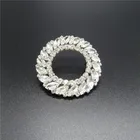 50mm Round Crystal Metal Shoe Decoration Accessories For Ladies Shoes