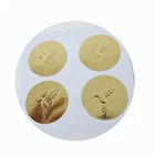 China High Quality Custom Adhesive Gold Foil embossed Stickers Business Labels