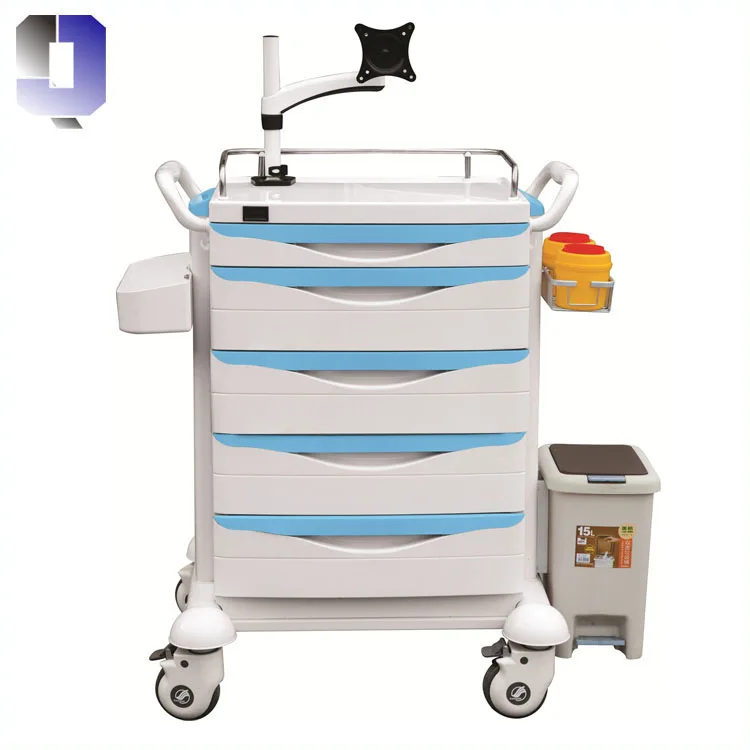 JQ-689 nurse used drug delivery cart medicine trolley