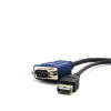 Customized DB 9PIN Audio Video VGA Cable, DB 9PIN RS232 Serial to USB Cable