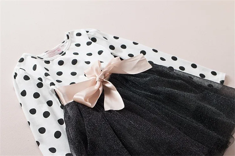 2016 Long-sleeve Frock Baby Girls Dress for Children kids Toddler Princess Casual Clothing Dresses for Girl wear Party Clothes