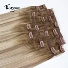 160g ombre human hair clip in malaysian hair extensions