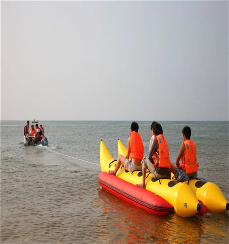 Şişme Su Yüzen Koltuk Su Totter Oyunu Oyuncaklar, Şişme Su Tahterevalli Tekne, Dayanıklı Su Muz Totter