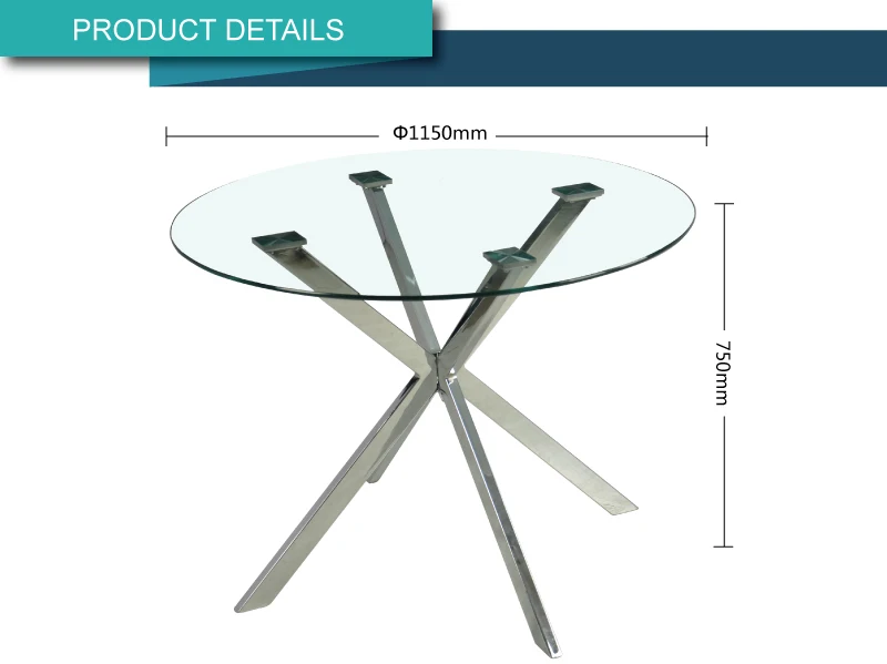 <strong>dining</strong> room furniture round glass top dining table with metal