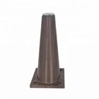 Chinese style Factory price Long round wood grain finish plastic sofa chair legs with Flat panel 83*63