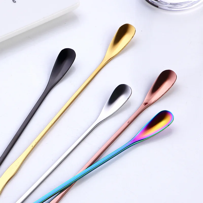 5 colors OEM Free Sample Long Handle Cute Tea Coffee Stirring Spoon 304 stainless steel, Rose gold
5 colors OEM Free Sample Long Handle Cute Tea Coffee Stirring Spoon 304 stainless steel, Rose gold