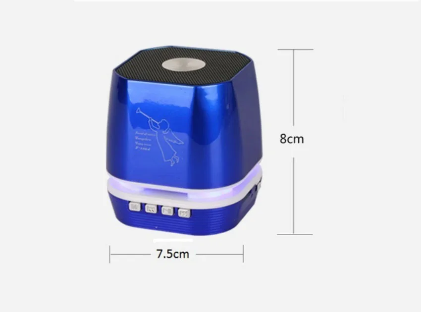 Portable mini sound wireless sound box LED color lamp cannon Colorful Sound Box Subwoofer Loudspeaker FM TFcard For Smart Phone - ANKUX.COM