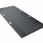 Black HDPE Sheet Ground 12.7mm Thickness Polyethylene Plastic Road Mat System