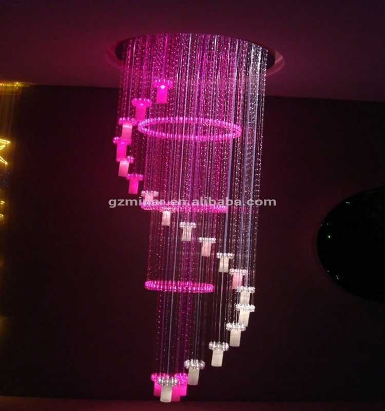 2016色変更可能led光ファイバーシャンデリア用ホーム装飾仕入れ・メーカー・工場