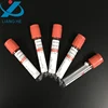 Red top blood tube order of draw blood test containers vacuum blood vacutainers