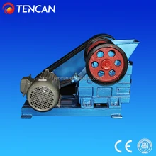 China Tencan PE100*60 mini size rock crushing movable lab jaw crusher
