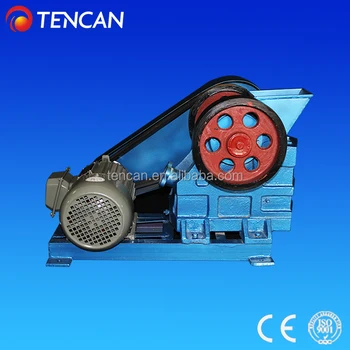 China Tencan PE100*60 mini size rock crushing movable lab jaw crusher
