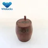 Natural wood coffee bean barrel wooden canister
