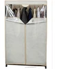 PVC window clothes hanging protable white colour non-woven wardrobe storage closet