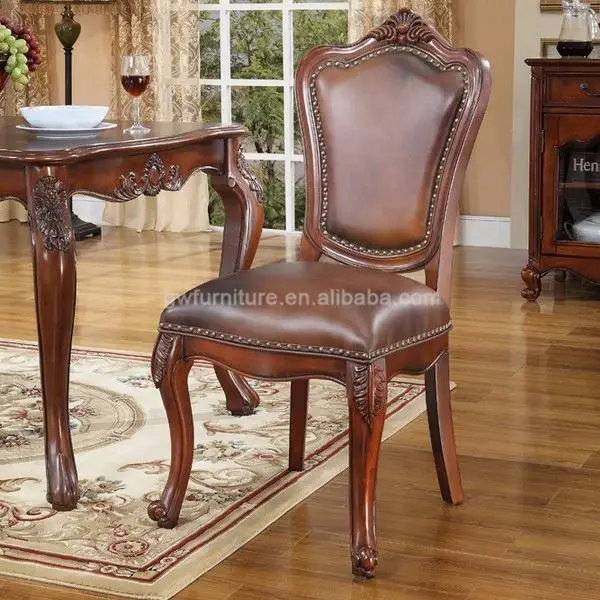 Rústico estilo de época antigua silla de madera