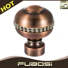 Wholesale aluminium curtain rod pole with diamond finials