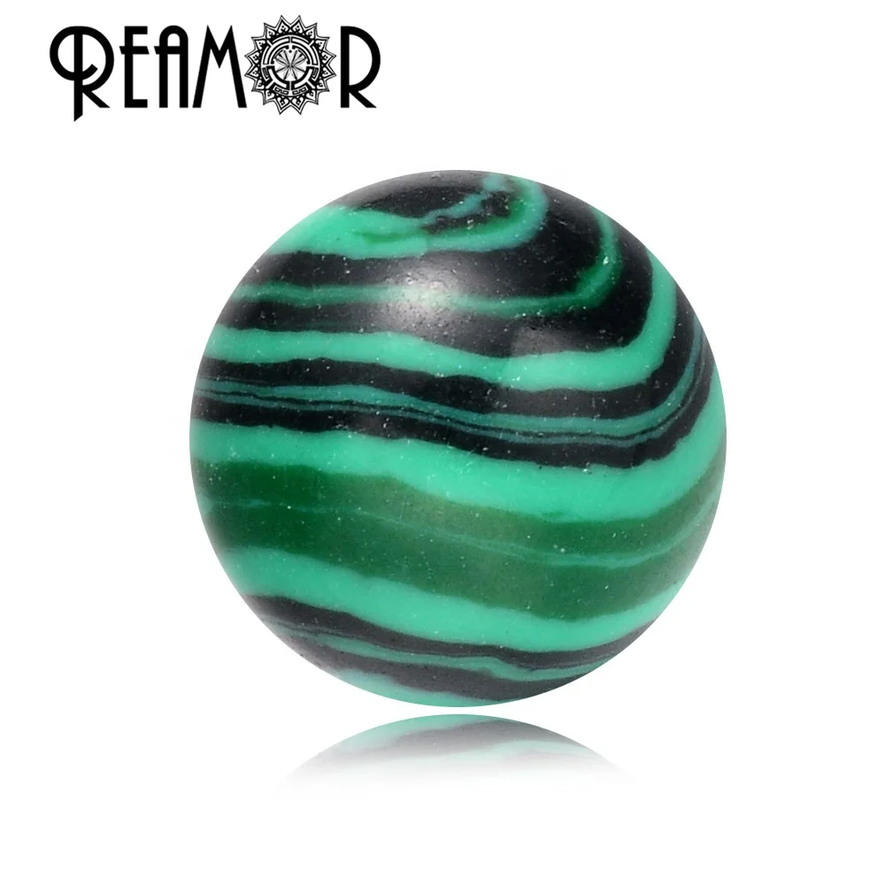 REAMOR Malachite Natural Stone Spacer Beads Round Green Stripe Beads Charms String Bracelet Jewelry Making DIY
REAMOR Malachite Natural Stone Spacer Beads Round Green Stripe Beads Charms String Bracelet Jewelry Making DIY