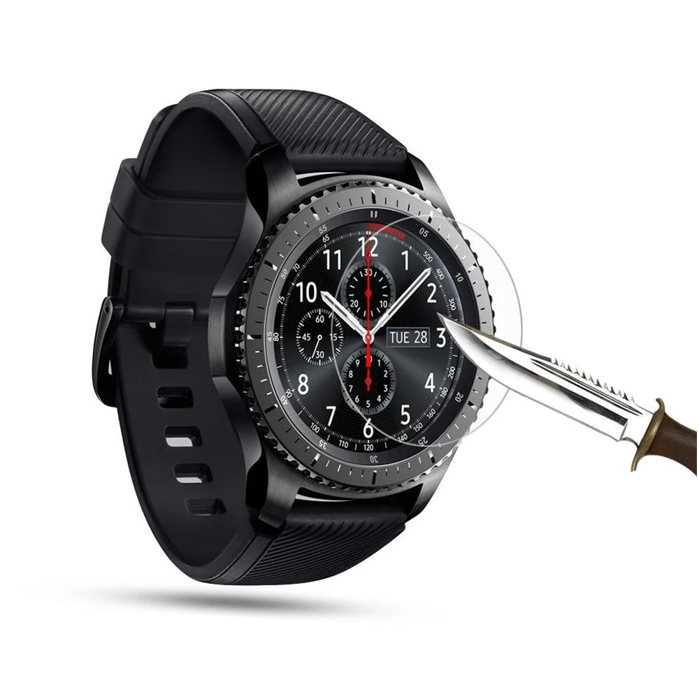 Smartwatch Film For Samsung Gear S3 Frontier/Classic Screen Protector 9H 2.5D Explosion-proof Tempered Glass For Gear S3 S2, Black
Smartwatch Film For Samsung Gear S3 Frontier/Classic Screen Protector 9H 2.5D Explosion-proof Tempered Glass For Gear S3 S2, Black