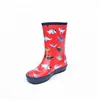 Wholesale hot selling boot with bred background various animal printed kids rubber rain boots