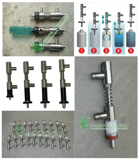 CC water filling machine spare parts/liquid filling nozzle valve cng