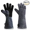 500 Degrees long split leather welder work welding gloves