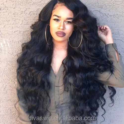 250% or 300% high density deep wave virgin hair lace front wig for black women, Pure color
250% or 300% high density deep wave virgin hair lace front wig for black women, Pure color