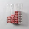 3 Sections Wall Mounted Clear Acrylic Playing Card Holder Cigarette Display