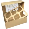 Paperboard cake packaging gift cupcake box with clear window