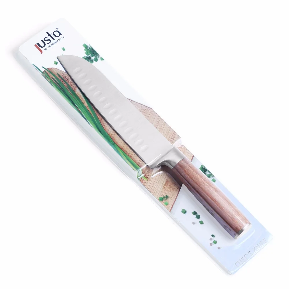7 Inch Carbon Santoku Knife with Bamboo Handle Stainless Steel Blister Card Customized Logo Metal Disposable,sustainable
7 Inch Carbon Santoku Knife with Bamboo Handle Stainless Steel Blister Card Customized Logo Metal Disposable,sustainable