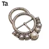 TANAI 2018 fashion pearl belt buckle handbag pin buckle