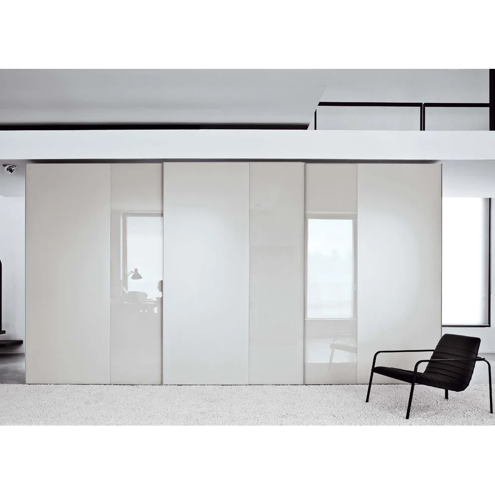 2020 Modern Sliding High Gloss Wardrobes With Large Storage Space