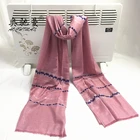 women jacquard scarf hijab with shiny yarn