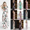 Elegant Full Sleeve Long MAXI dRESS For Summer Boho Printed Flora Evening Party Dress