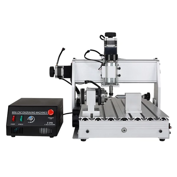 Mini 4 Axis CNC 3040 Z-DQ DIY 3D Small Desktop Wood CNC Engraving Milling Carving Router Mahine for Sale
