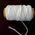Raw regenerated cotton mop yarn raw white 80% cotton 20% polyester