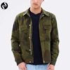 Latest design hot sale fashion OEM mens clothing lapel custom mens bomber camo jacket