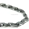 Tungsten Carbide Men's Wheat Link Necklace Chain, Tungsten Carbide Chain With High Polished