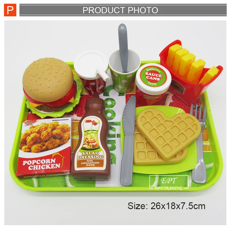 High Quality Hamburger Pretend Plastic Toy Mini Food Toys For Sale