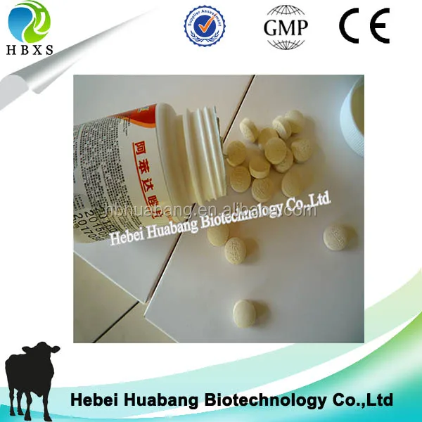 HBXS 600mg 2500mg 150mg 300mg 500mg Albendazole 400mg Tablet / Bolus For Cattle Camel