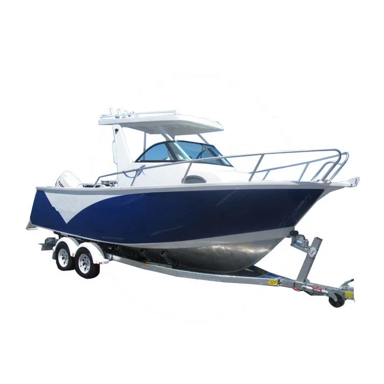 6 25m Center Cabin Walkaround Aluminium Boat With 150hp Motor