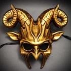 New Arrival Party Mask halloween mask Ball prom mask- Metallic Gold