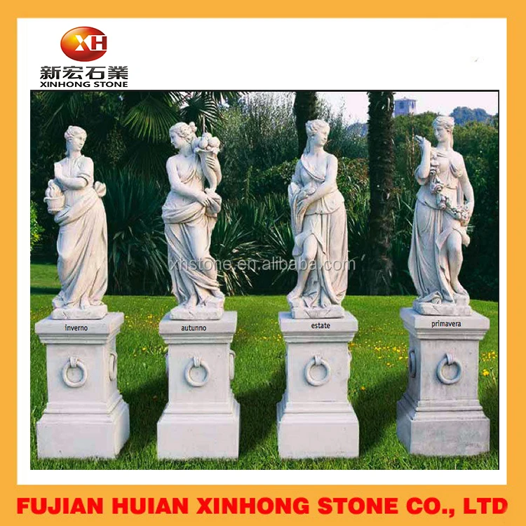 Life size marble western human carved figure statues
