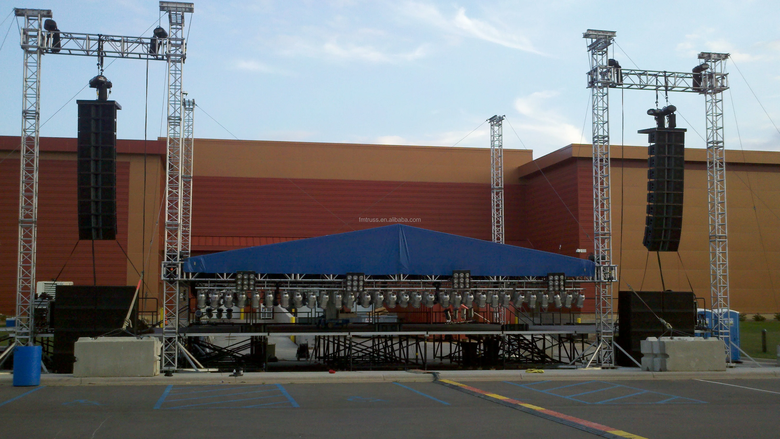 factory price big aluminum stage lighting truss for concert