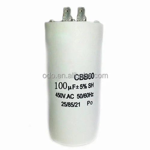 ODOELEC price list of capacitor 450V 100UF 4pins CBB60 AC Motor capacitor