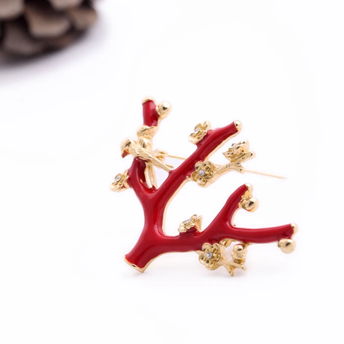 Fashionable Design Bridal Hair Rhinestone Brooch Pin, Wholesale Glass Zinc Alloy Charm Women Flower Red Enamel Branch Brooch, As picture 
Fashionable Design Bridal Hair Rhinestone Brooch Pin, Wholesale Glass Zinc Alloy Charm Women Flower Red Enamel Branch Brooch, As picture
