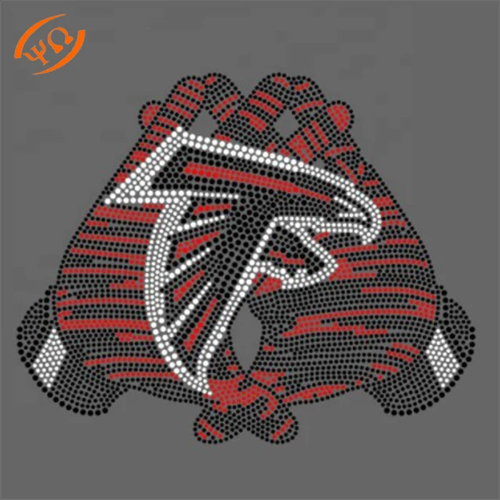 Wholesale falcons hand rhinestone iron on heat transfer design, As demands
Wholesale falcons hand rhinestone iron on heat transfer design, As demands